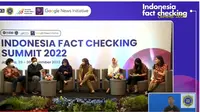 Mafindo, AJI, AMSI, dan CekFakta.com menggelar Indonesia Fact Checking Summit 2022, Rabu (30/11). (istimewa)