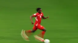 Pemain Swiss Johan Manzambi mengontrol bola selama pertandingan babak 32 besar Piala Dunia FIFA 2026 antara Swiss dan Aljazair di BC Place Vancouver, British Columbia, Kamis, (02/07/2026). (AFP/ Getty Images/ Fran Santiago)
