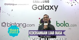 Prami Rachmiadi selaku Chief Marketing Officer (CMO) KMK Online ikut hadir di acara Samsung Galaxy Bintang Bola Anniversary.