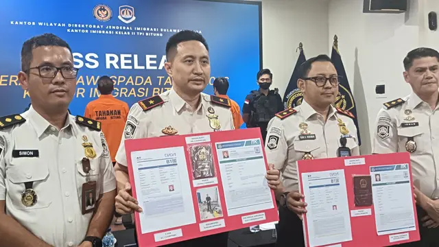 Imigrasi Bitung Amankan 2 WNA China