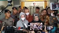 Amanda Manopo usai diperiksa terkait dugaan promosi situs judi online di Bareskrim Mabes Polri, Jakarta, Senin (2/10/2023). (Dok. via M. Altaf Jauhar)