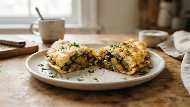 Omelet Jamur Kentang