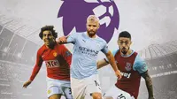 Premier League - Carlos Tevez, Sergio Aguero, Manuel Lanzini (Bola.com/Adreanus Titus)