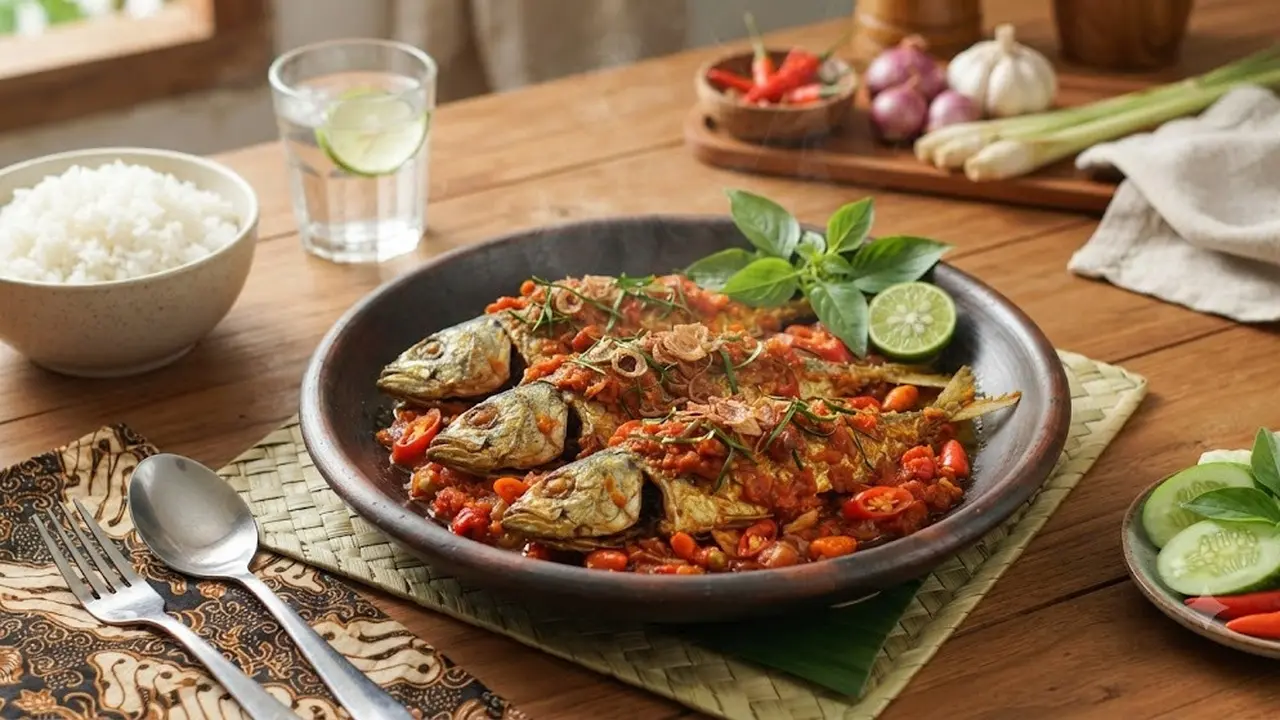 Resep Ikan Pindang Balado Daun Jeruk (AI Generated)