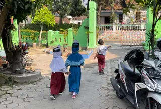 Suasana di SD Negeri Cepokosawit 2, Desa Cepokosawit, Kecamatan Sawit, Kabupaten Boyolali (Arie Sunaryo/Merdeka.com)