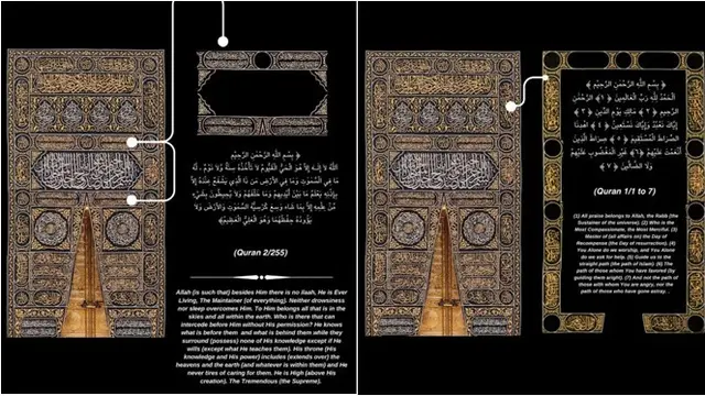 Rahasia Tulisan di Kain Kiswah Pintu Ka'bah yang Jarang Diketahui