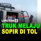 Merinding! Truk ini Melaju tanpa Sopir di Jalan Tol