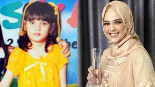 7 Potret Transformasi Cut Meyriska Dari Gadis Cilik Hingga Mantap Berhijab Hot Liputan6 Com