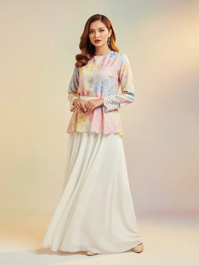 Padu Padan Warna Rok dan Blouse Agar Terlihat Mewah Saat Lebaran