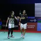 Lanny Tria Mayasari/Ribka Sugiarto melaju ke final ganda putri Indonesia International Challenge 2022. Ganda putri racikan baru ini menyingkirkan unggulan ketiga asal Korea Selatan Kim Min Ji/Seung Yeon Seong 21-16 dan 21-15 di Platinum Arena, Malang, Jawa Timur, Sabtu (15/10). (foto: PBSI)