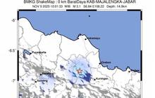 Gempa Dangkal Magnitudo 3,1 Guncang Majalengka, BMKG Ungkap Penyebabnya