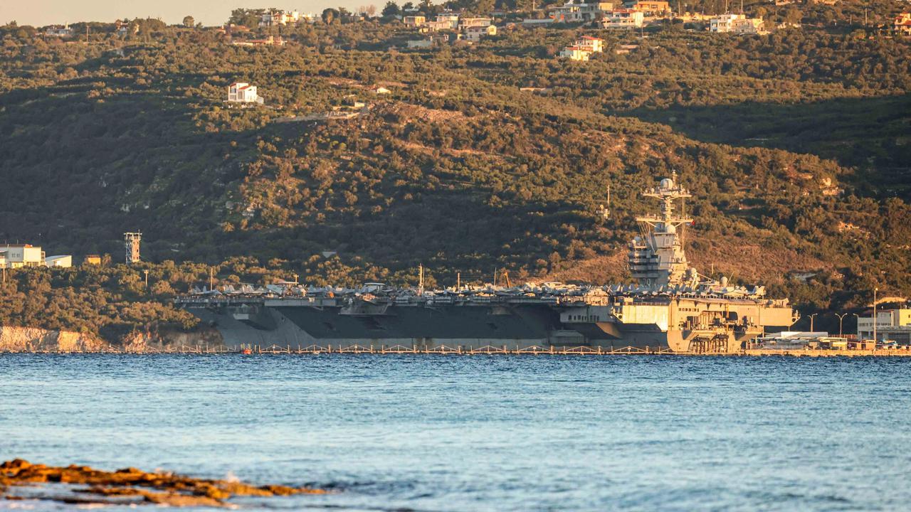 FOTO: Ketegangan Iran AS Memuncak, USS Gerald R Ford Merapat di Kreta Menuju Timur Tengah