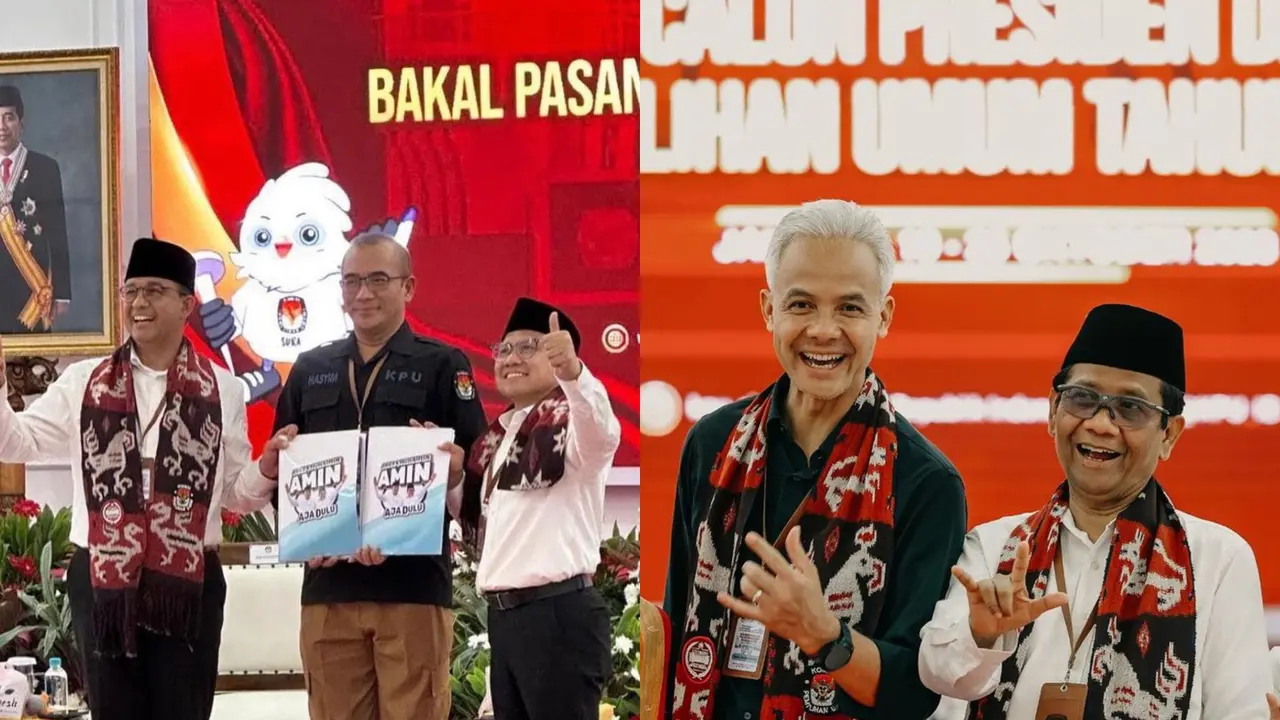 Anies Baswedan-Cak Imin dan Ganjar Pranowo-Mahfud MD Kenakan Kain Tenun Sumba dengan Motif Satwa Saat Daftar Capres-Cawapres, Ini Maknanya