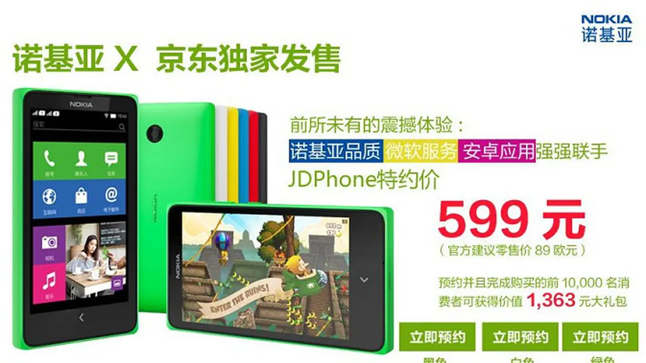 Jumlah 1 Juta Pre-order Nokia X di China Diragukan Kebenarannya