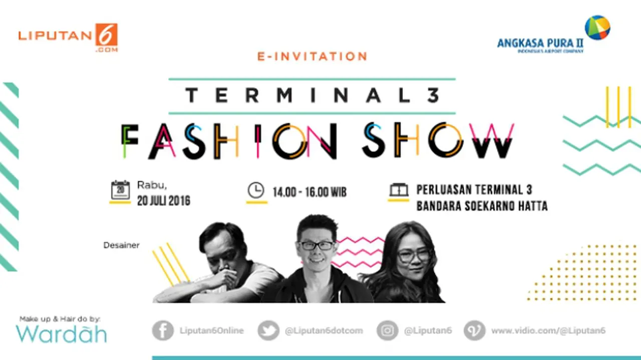 Terminal 3 Fashion Show Debut Pagelaran Busana di Bandara Soetta