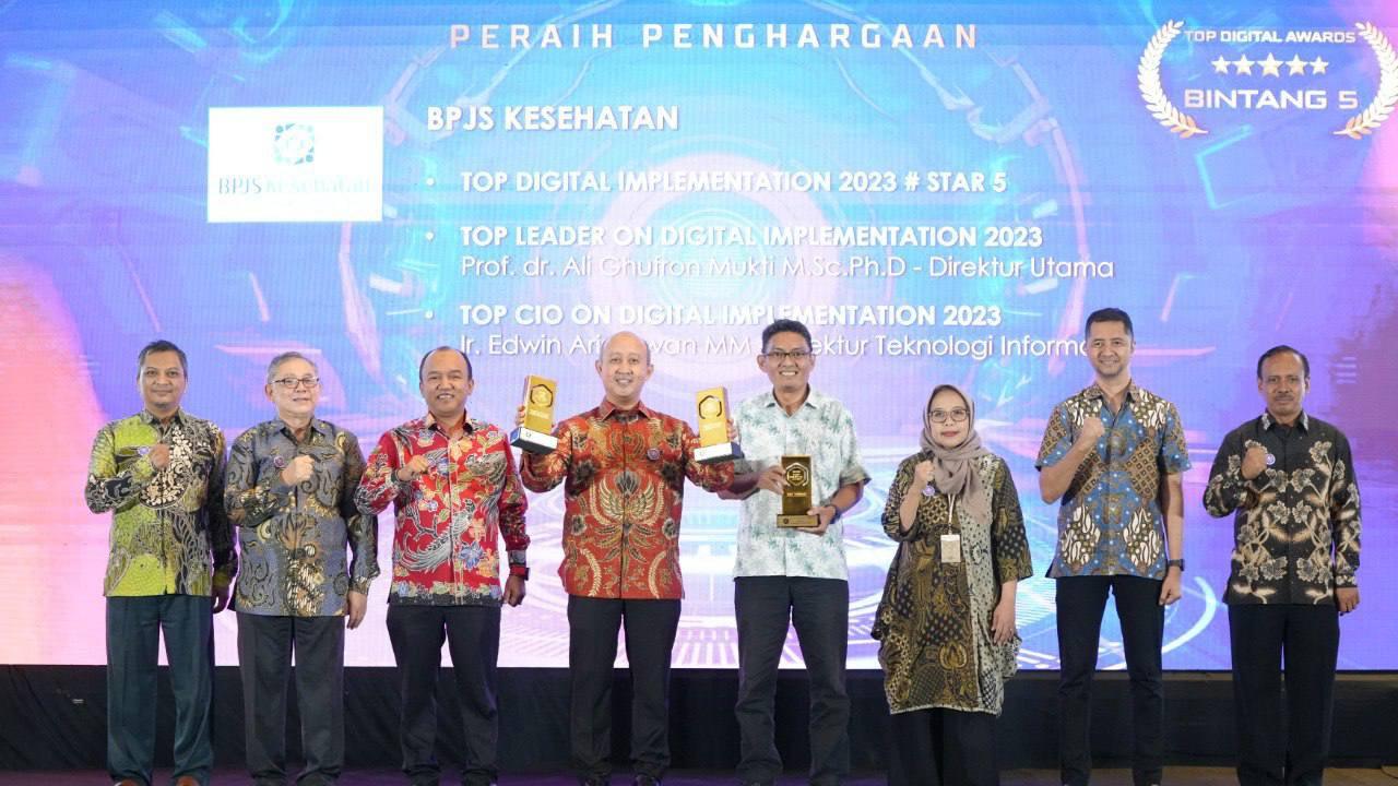 BPJS Kesehatan Raih Penghargaan Bergengsi di TOP DIGITAL Awards 2023