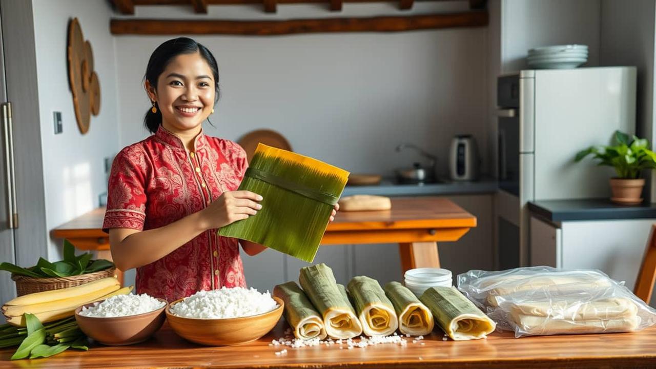 cara membuat lontong plastik