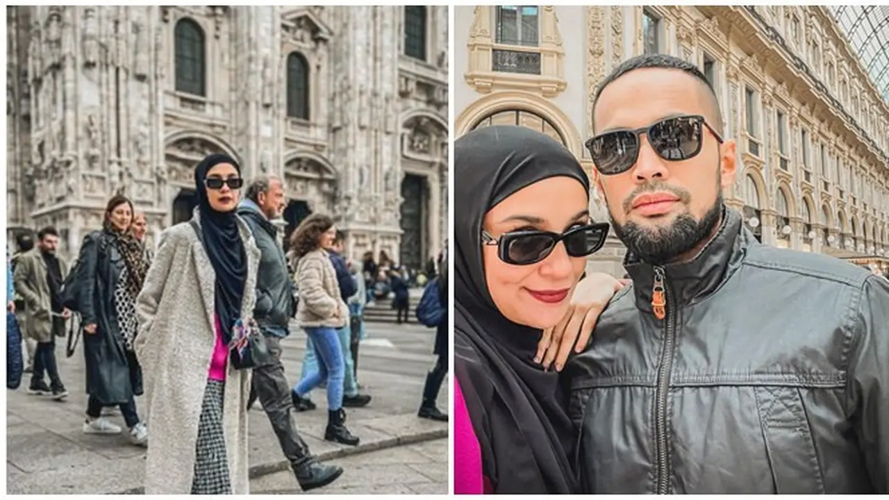 6 Potret Liburan Shireen Sungkar dan Teuku Wisnu di Milan, Tampil Mesra