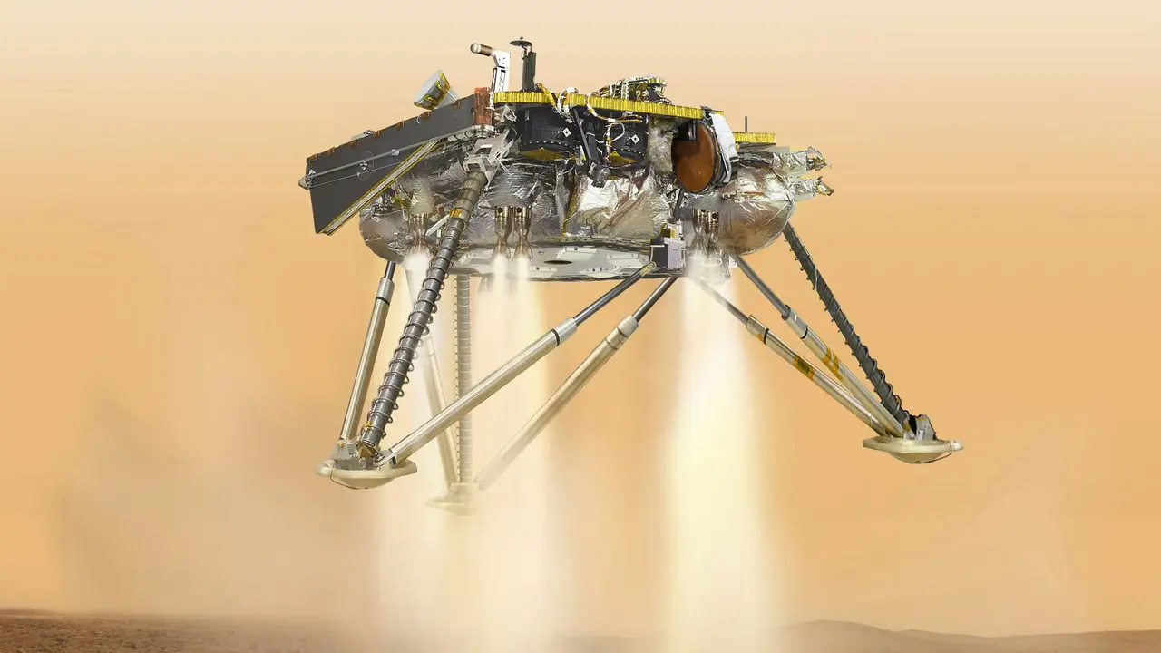 Wahana InSight siap mendarat dengan  manuver rumit di Planet Mars (AP/NASA/JPL-Caltech)