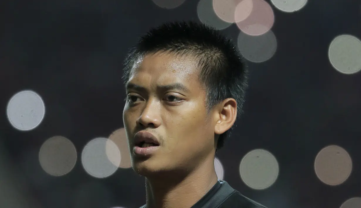 Kurnia Meiga, Timnas Indonesia. (Bola.com/Nicklas Hanoatubun)