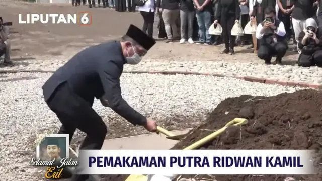 7 Momen Pemakaman Eril Putra Ridwan Kamil, Dikebumikan di Cimaung