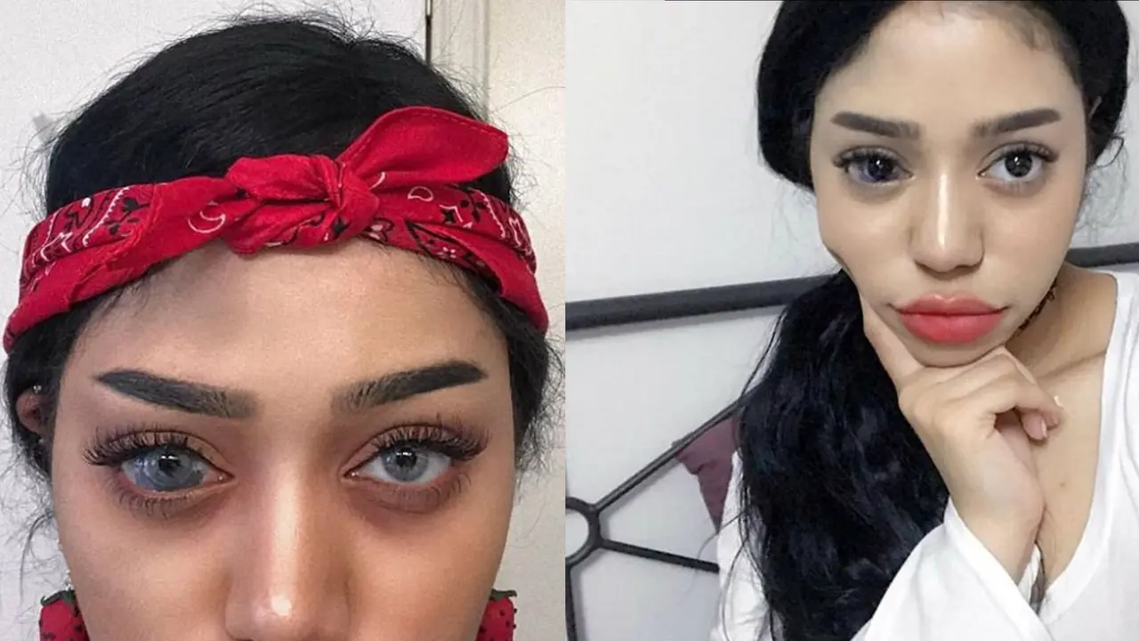 Sonia Leslie, wanita yang jadi bintang Instagram gara-gara tanda lahir unik di mata. (Instagram/@Sonialeslie)
