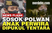 VIDEO: Profil Polwan Bripda Tazkia, Anak Tentara yang Dipukuli Anggota TNI