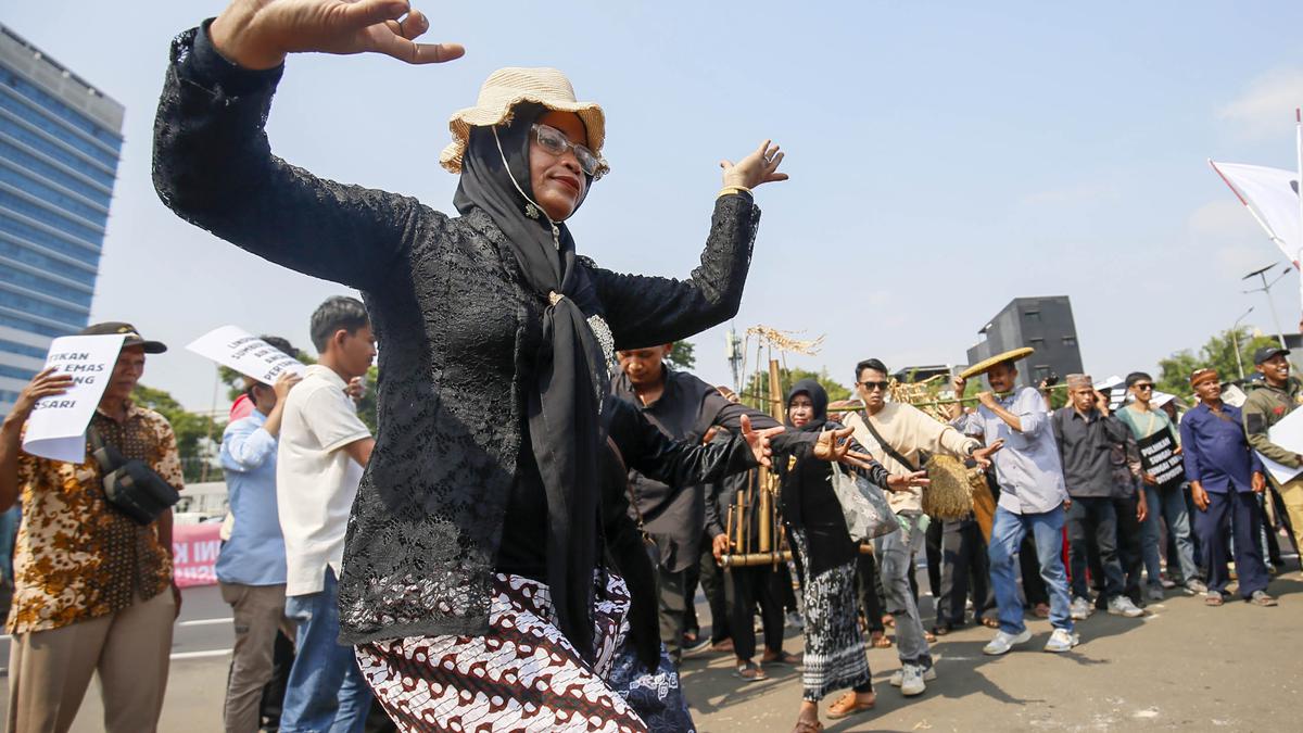 Long March Hari Keadilan Ekologis 2026 di Depan Gedung DPR
