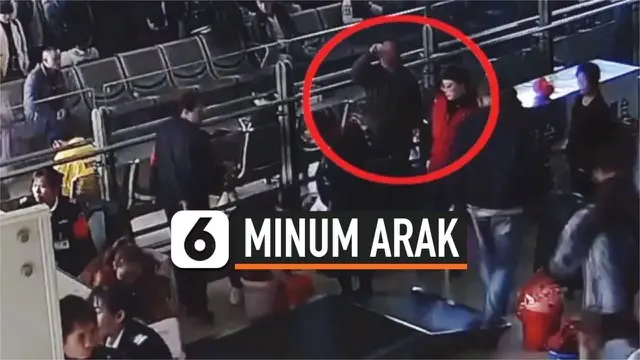 VIDEO: Tak Boleh Dibawa ke Kereta, Wanita Habiskan Arak Secepat Kilat