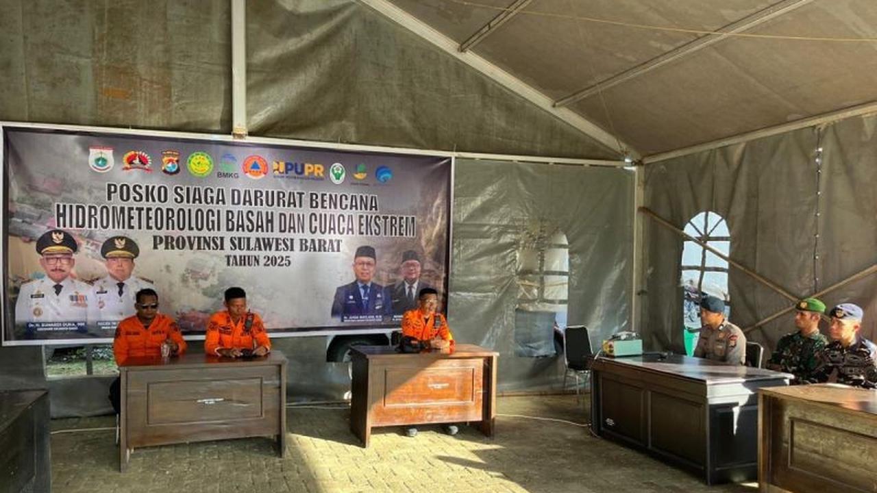 BPBD Sulbar Aktifkan Posko Siaga Bencana Hidrometeorologi Antisipasi Cuaca Ekstrem 2025
