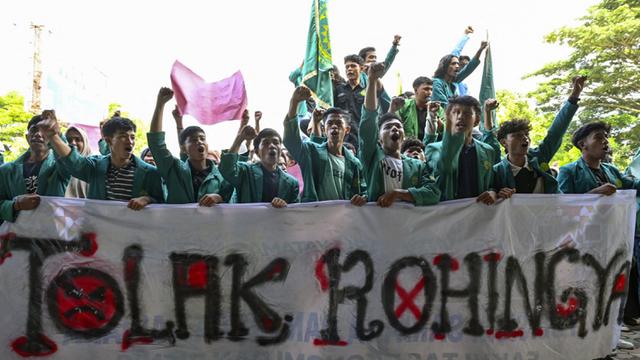 Mahasiswa Aceh Tolak Rohingya