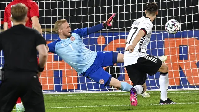FOTO: Jerman Ditahan Imbang Denmark pada Laga Persahabatan