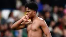 Berkat hasil ini, Real Madrid berhak melaju ke babak delapan besar Copa del Rey musim ini. (AP Photo/Pablo Garcia)