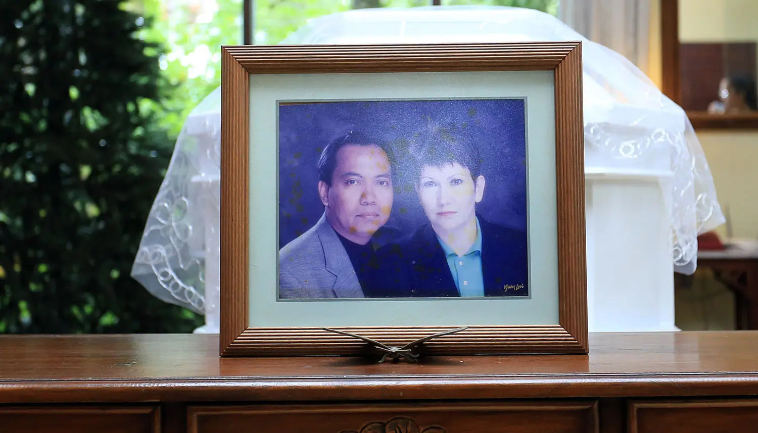 Foto kenangan Bondan Winarno dan sang istri  (Deki Prayoga/Bintang.com)