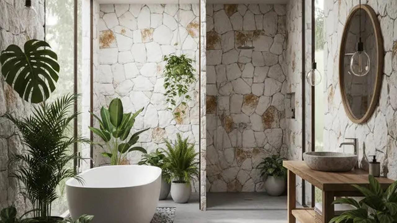 8 Inspirasi Kamar Mandi Konsep Alam 2025, Tren Desain Natural yang Bikin Rileks