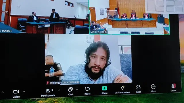 Ammar Zoni dalam sidang kasus narkoba untuk kali ketiga