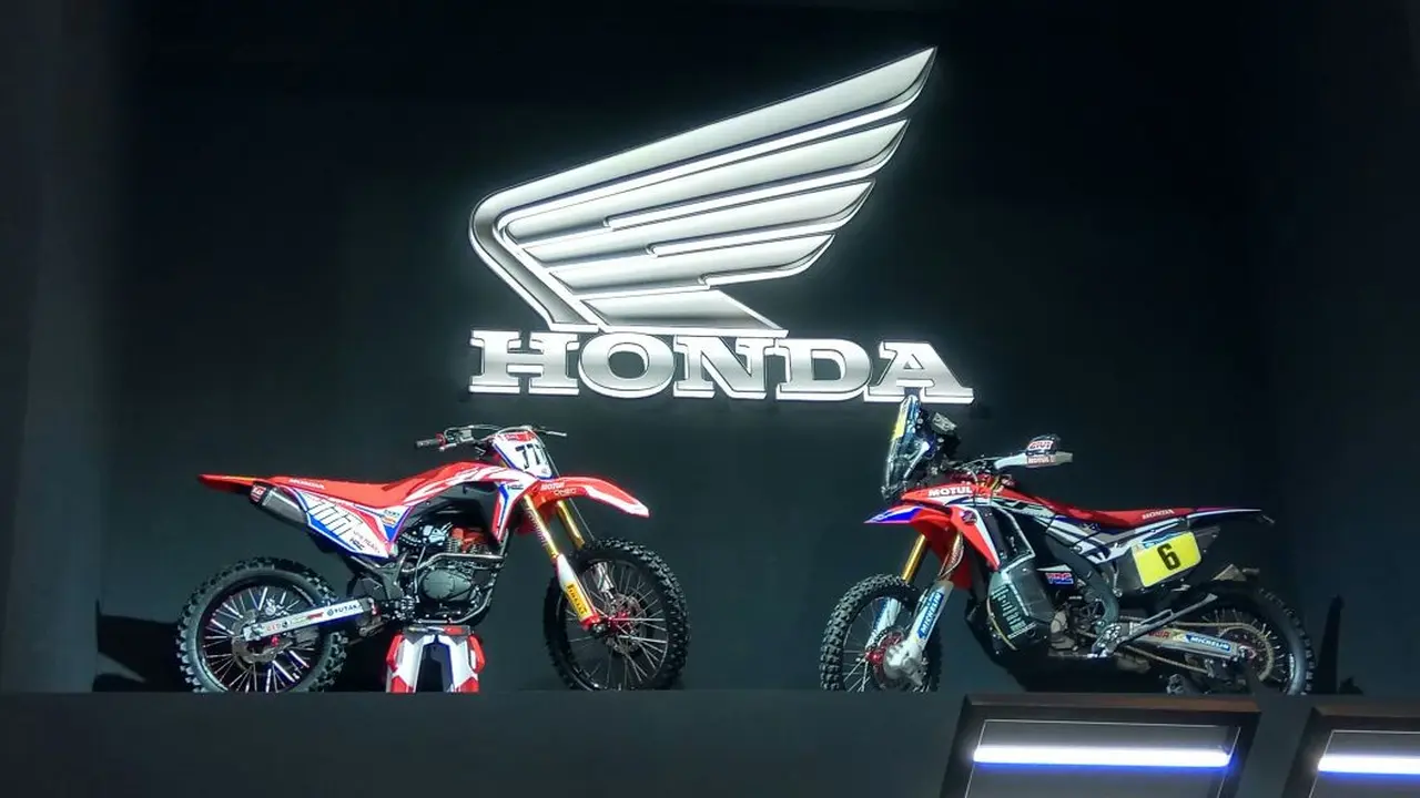 Honda CRF250 Rally dan motor konsep.