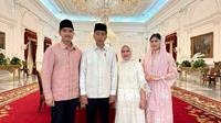 Erina Gudono, Iriana Jokowi, Presiden Jokowi, dan Kaesang Pangarep. (Foto: Dok. Instagram @kaesangp)