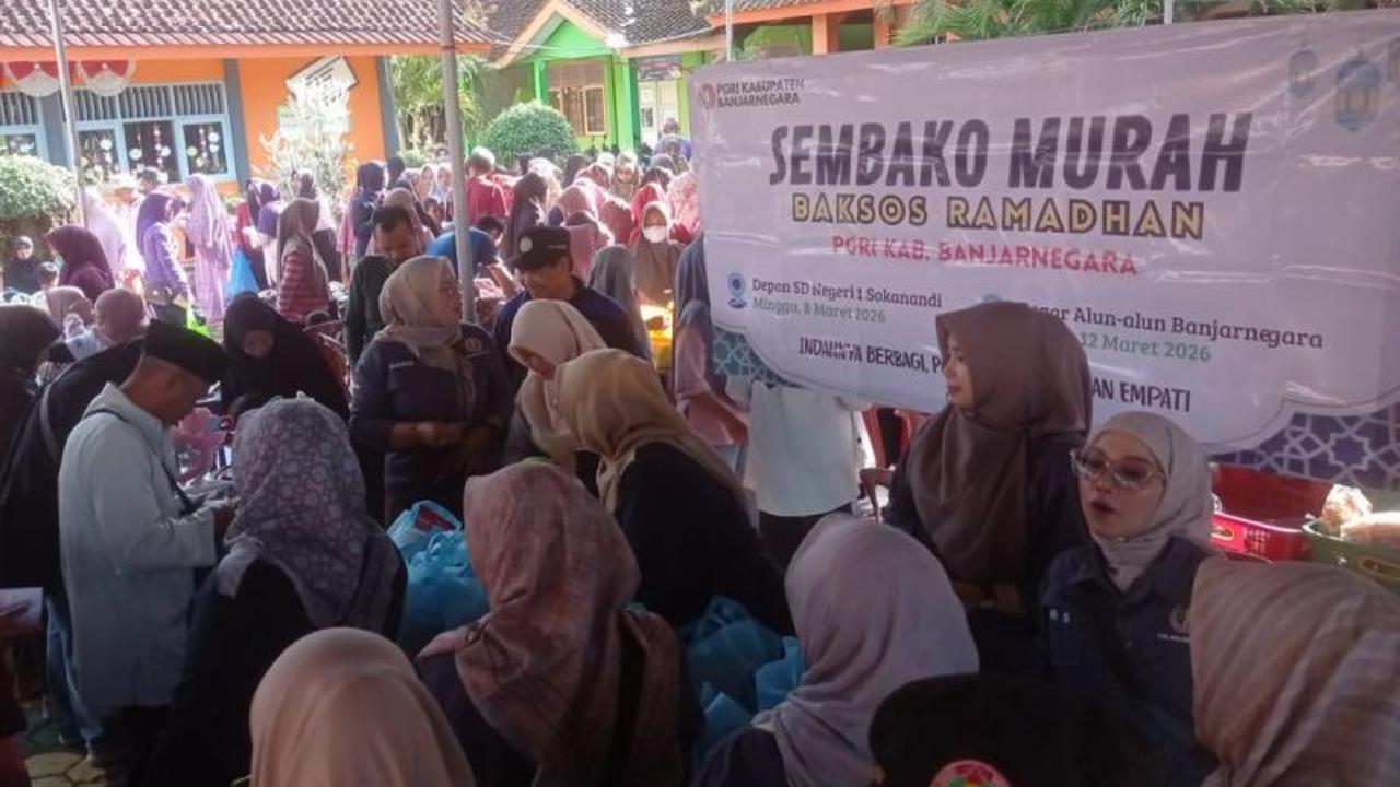 Pasar Murah Ramadhan Sokanandi Banjarnegara Bantu Warga Penuhi Kebutuhan Jelang Lebaran 2026