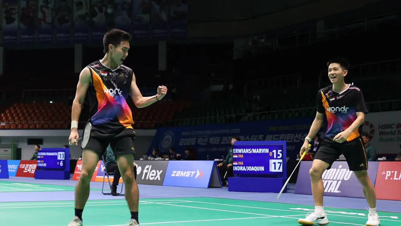 Raymond Indra/Nikolaus Joaquin - Korea Masters 2025 - Bulu Tangkis