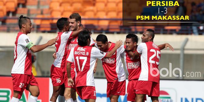PSM Raih Kemenangan Perdana usai Tekuk Persiba 3-1