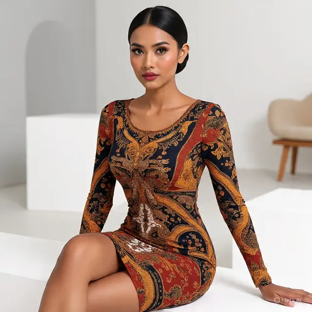 Model Batik Wanita Bodycon