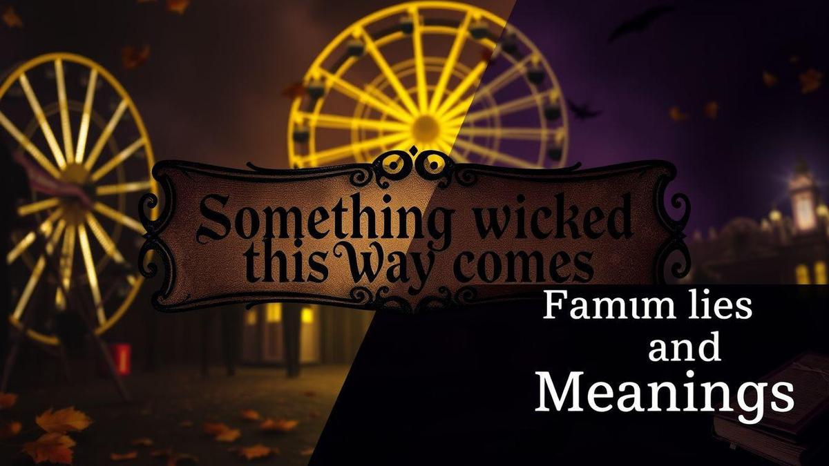 Something Wicked This Way Comes Quote: Famous Lines and Meanings
