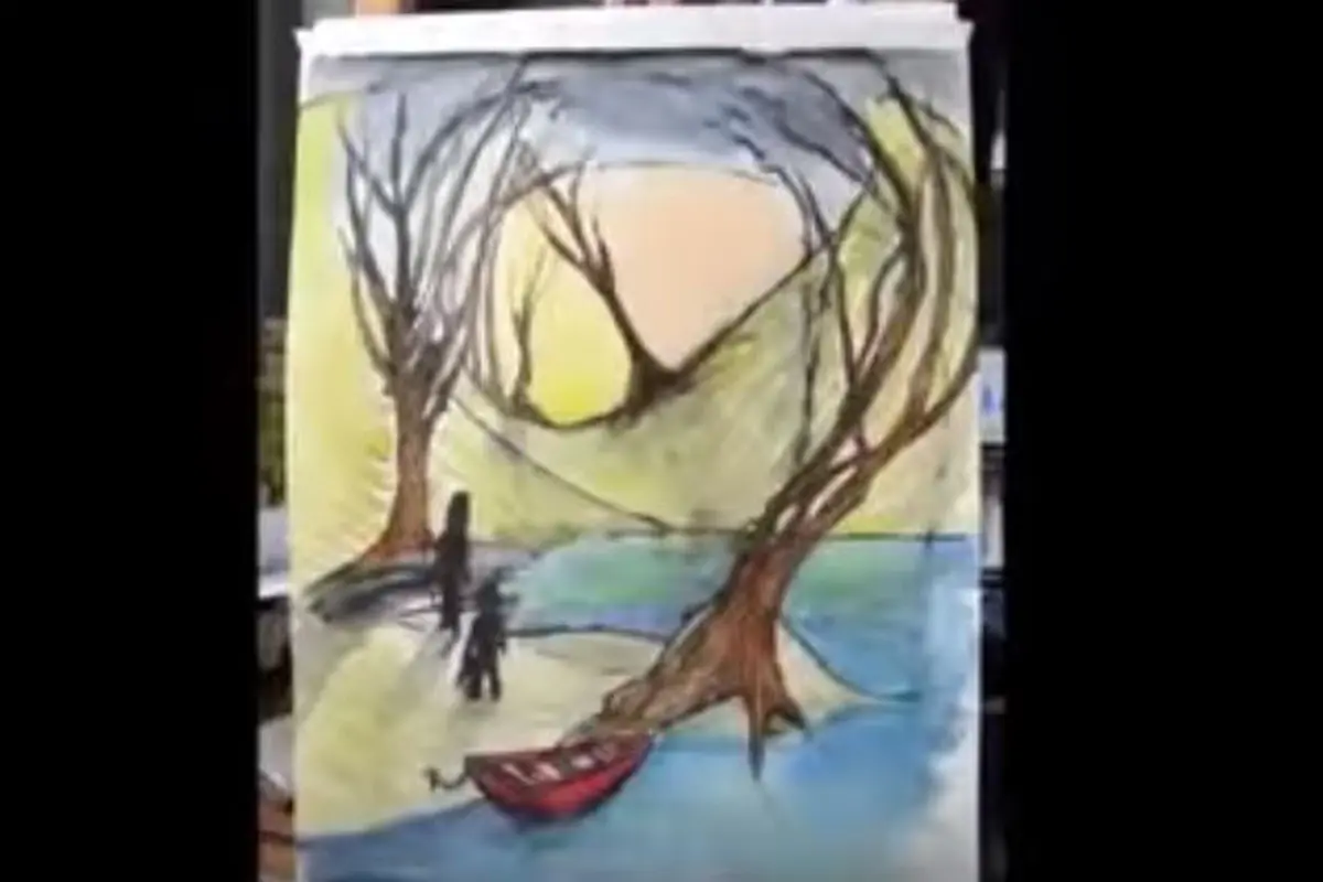Kolaborasi Ibu dan Anak Melukis Bikin Gambar 'Masterpiece'