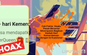 Cek Fakta: Hoaks Pesan Berantai Silverqueen Bagi Hadiah Kemerdekaan dengan Isi Kuesioner