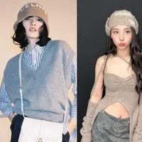 Gaya smart casual makin kece dengan aksesori topi rajut Celine seperti Lisa BLACKPINK satu ini. Kece buat liburan ke Eropa! [@lalalalisa_m]
