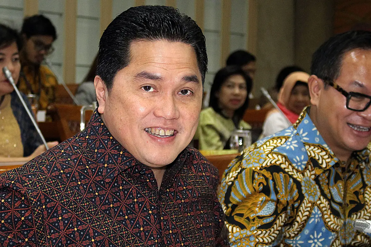 Erick Thohir Rapat Perdana di DPR