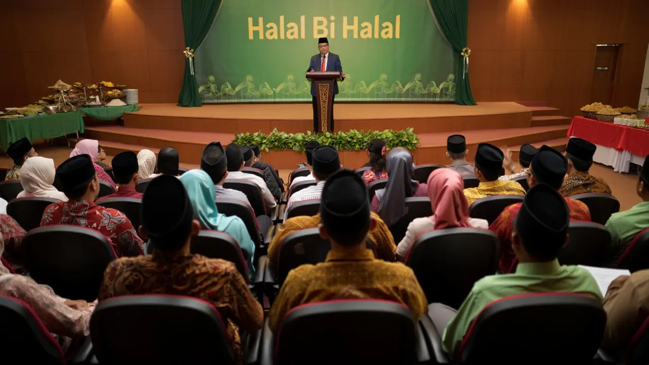 Ilustrasi halal bi halal (Foto: Reve.com)