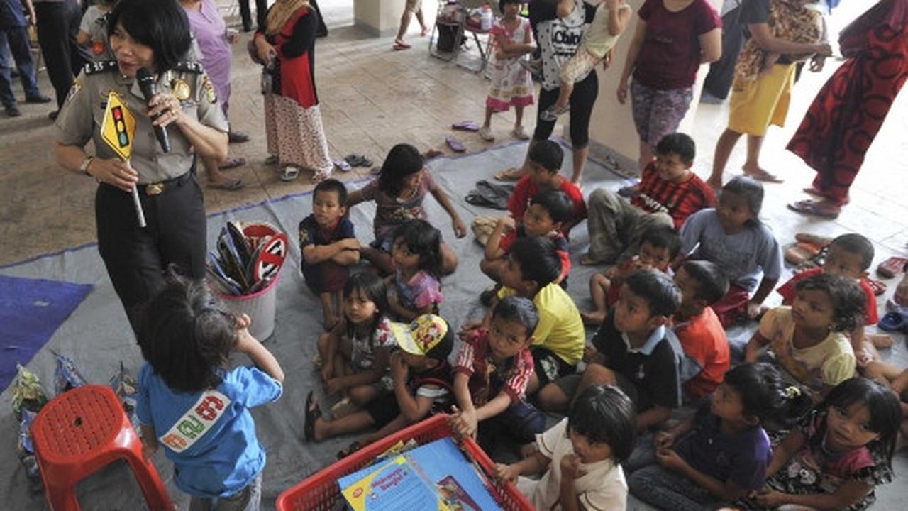 Potret ceria anak-anak Kp Pulo bermain sambil belajar di Rusunawa