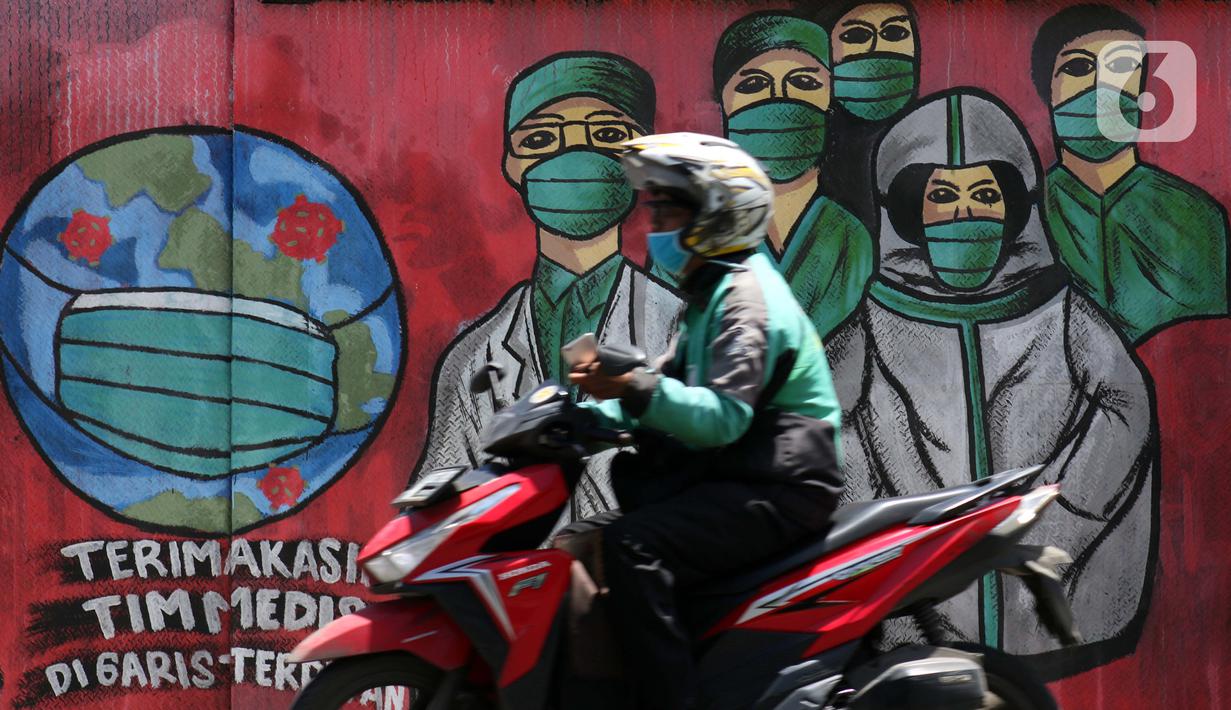 FOTO Dukungan Perjuangan Tim Medis Tertuang Dalam Mural